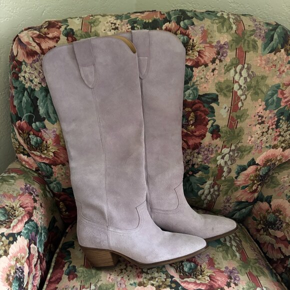 Charlotte Stone Agatha Knee High Boot in Fog Size 9 - Picture 2 of 9